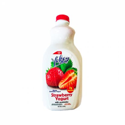 Imagen de Yogurt de fresa con probióticos Yokey (1.54 L)