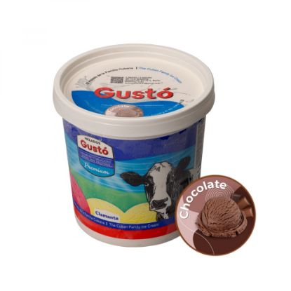 Imagen de Helado de crema sabor chocolate Gustó Premium (1 L)