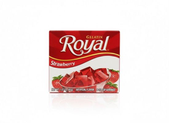 Imagen de Gelatina fresa Royal (40 g)