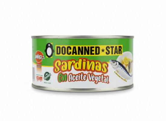 Imagen de Sardinas en aceite vegetal Docanned Star (1 kg)