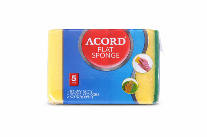 Imagen de Esponjas Planas de Limpieza Acord Flat Sponge (5 unidades)