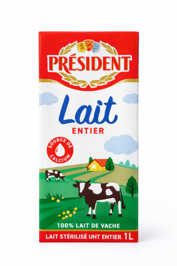 Imagen de Leche Entera Président (1 L)