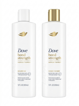 Imagen de Set Shampoo + Acondicionador Bond Strength Dove Damage Therapy (355 ml / 355 ml)