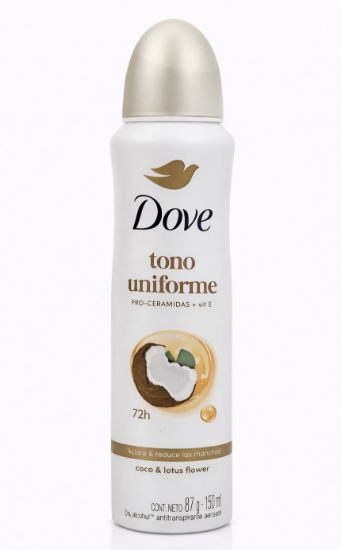 Imagen de Desodorante Dove Tono Uniforme coco & lotus flower (150 ml)