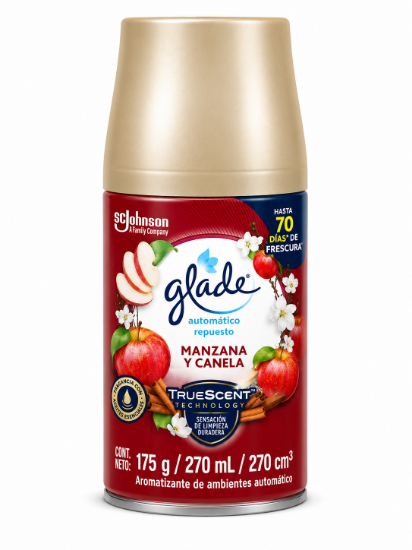Imagen de Repuesto automático manzana y canela Glade (270 ml)