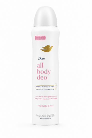 Imagen de Desodorante aerosol raspberry & rose all body deo Dove (150 ml)
