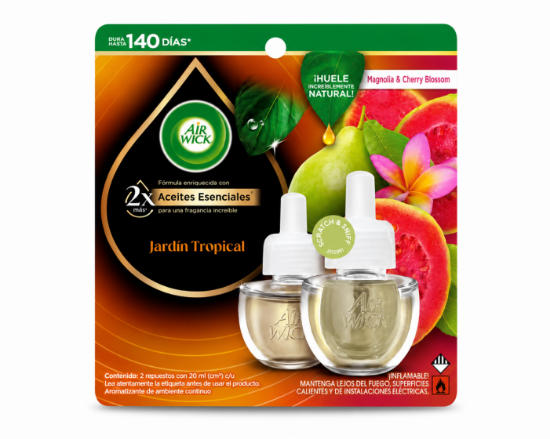 Imagen de Repuesto aromático jardín tropical Air Wick ( 21 ml)