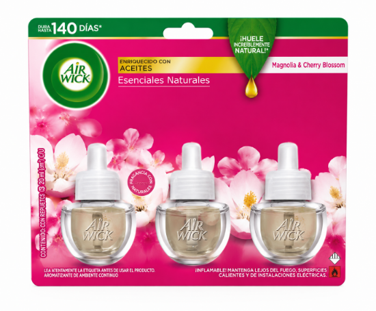 Imagen de Repuestos eléctricos magnolia & cherry blossom Air Wick (3 uds)