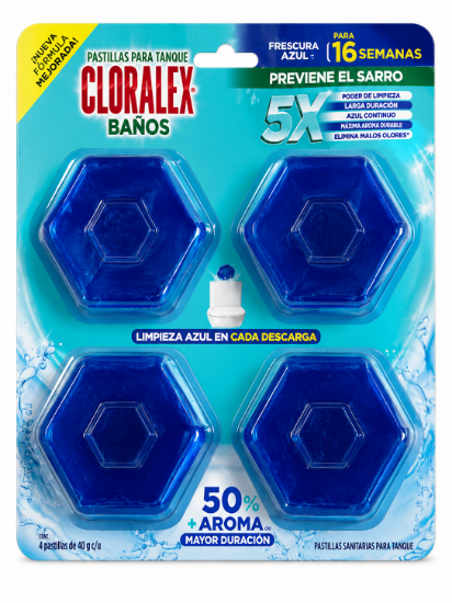 Imagen de Pastillas para tanque Cloralex baños (4 unidades)