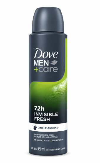 Imagen de Desodorante aerosol invisible fresh Dove men+care (150 ml)