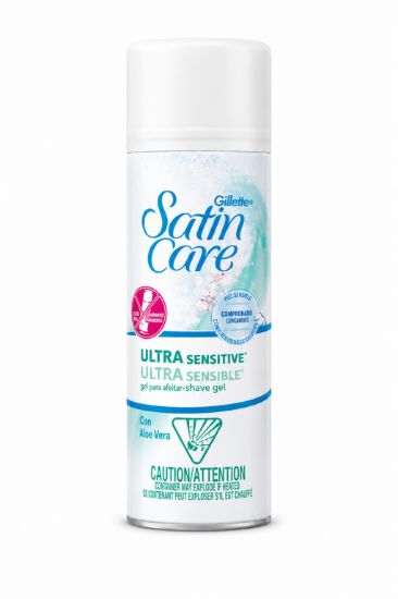 Imagen de Gel para afeitar ultra sensitive Gillette satin care (200 ml)