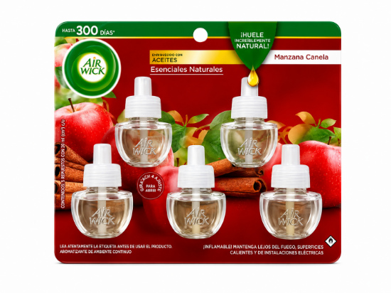 Imagen de Ambientador eléctrico manzana canela Air Wick (5 repuestos)