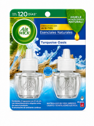 Imagen de Repuesto Air Wick turquoise oasis (2 unidades)