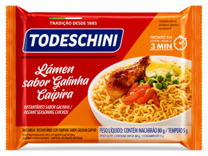 Imagen de Lámen sabor gallina caipira Todeschini (85 g)