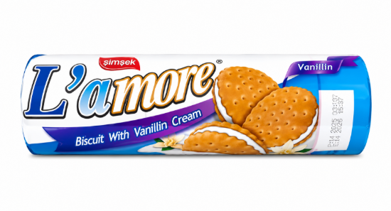Imagen de Galletas rellenas de vainilla L’amore (150 g)