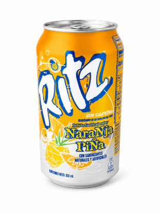 Imagen de Refresco sabor naranja y piña Ritz (355 ml)