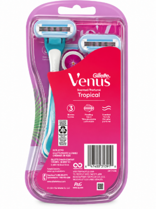 Imagen de Máquina de Afeitar Gillette Venus Tropical (1 unidad + repuesto)