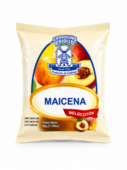 Imagen de Maicena Sabor Melocotón Criollino Criollo (50 g)
