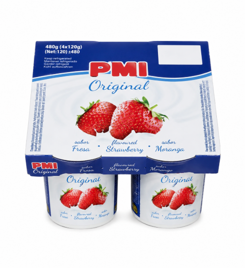 Imagen de Yogur PMI Original Sabor Fresa (Pack 4 x 120 g)