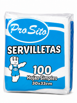 Imagen de Servilletas ProSito (100 hojas, 30 × 33 cm)