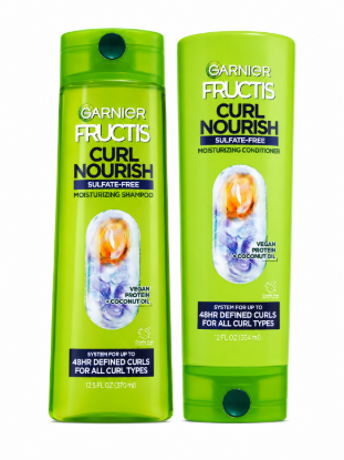 Imagen de Garnier Fructis Curl Nourish – Shampoo (370 ml) + Acondicionador (354 ml)
