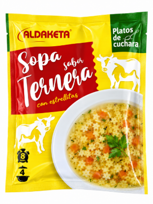 Imagen de Sopa Sabor Ternera con Estrellitas Aldaketa (66 g)