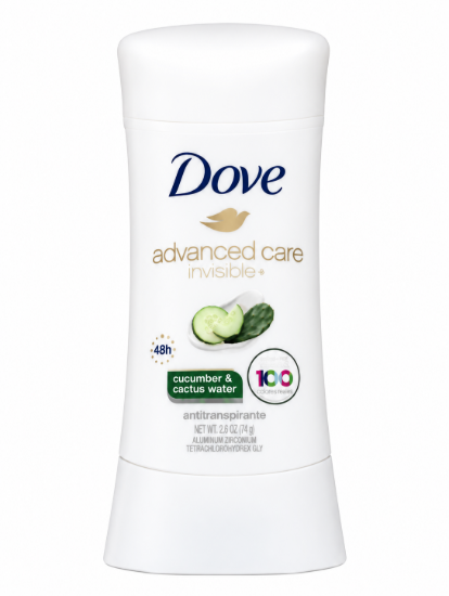 Imagen de Desodorante en Barra Dove Advanced Care Cucumber & Cactus Water (76 g)