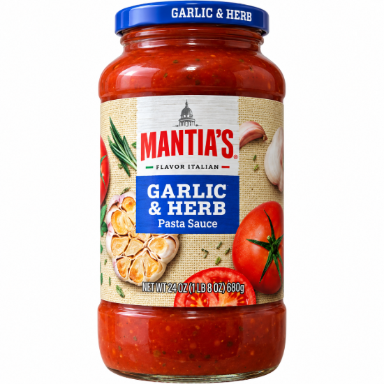 Imagen de Salsa para Pasta con Ajo y Hierbas Mantia's (680 g)