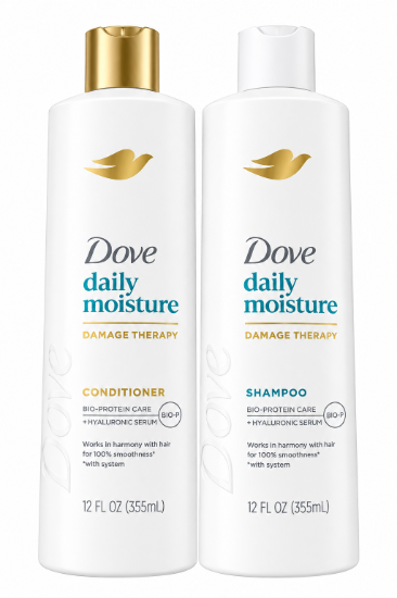 Imagen de Juego de Champú y Acondicionador Daily Moisture Dove (2 × 355 ml)